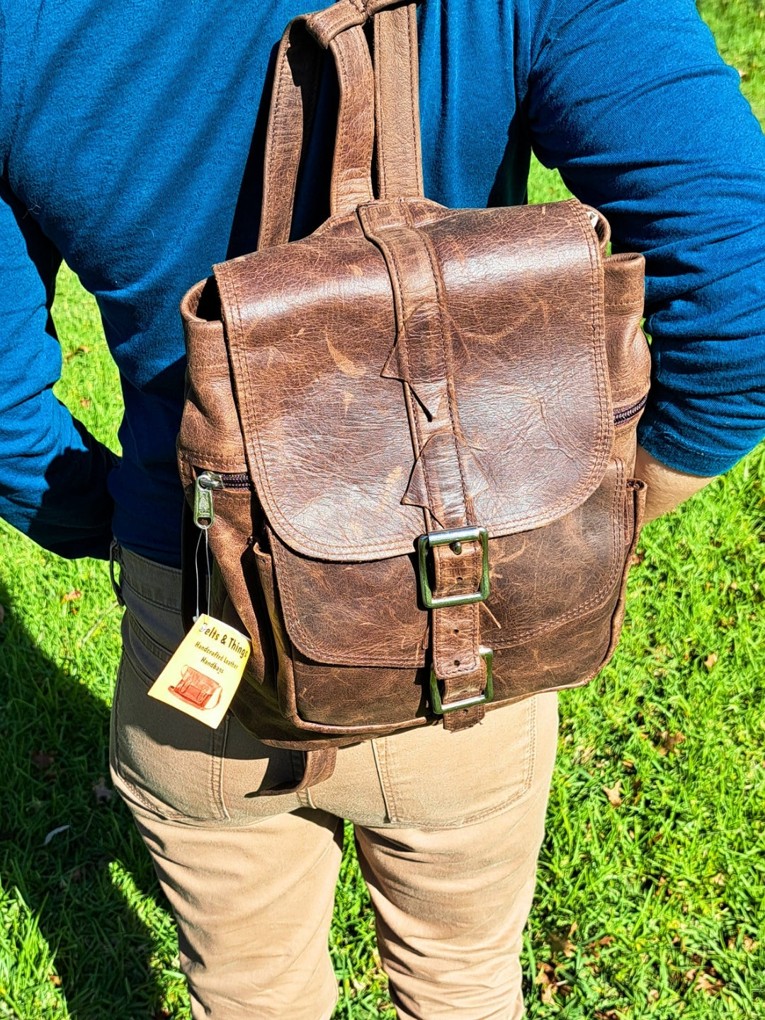 Heritage Diesel Leather Backpack