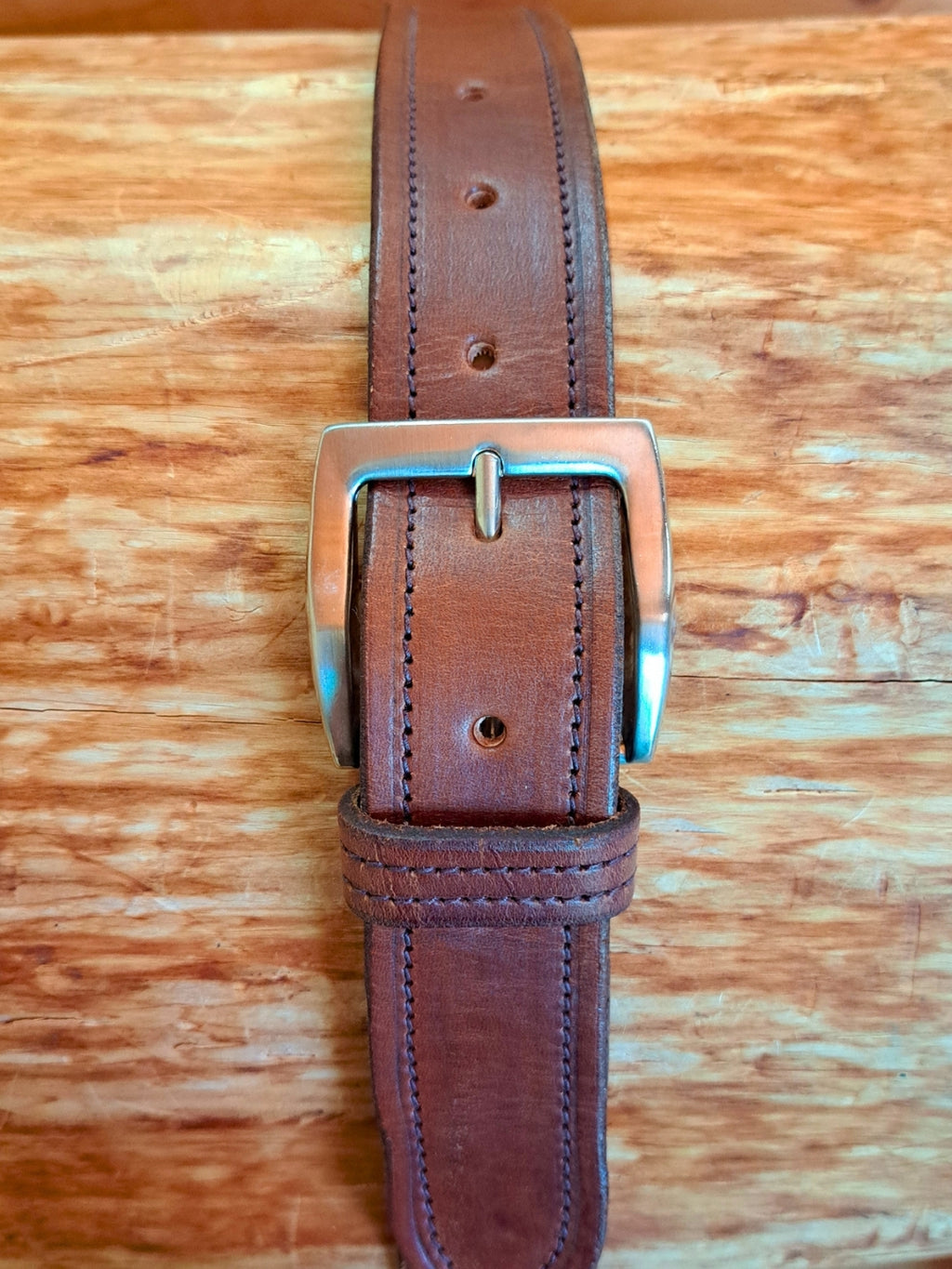 Traditional Brown Stitch Belt (40mm)