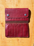 Multi-Slot Snap Leather Ladies Wallet
