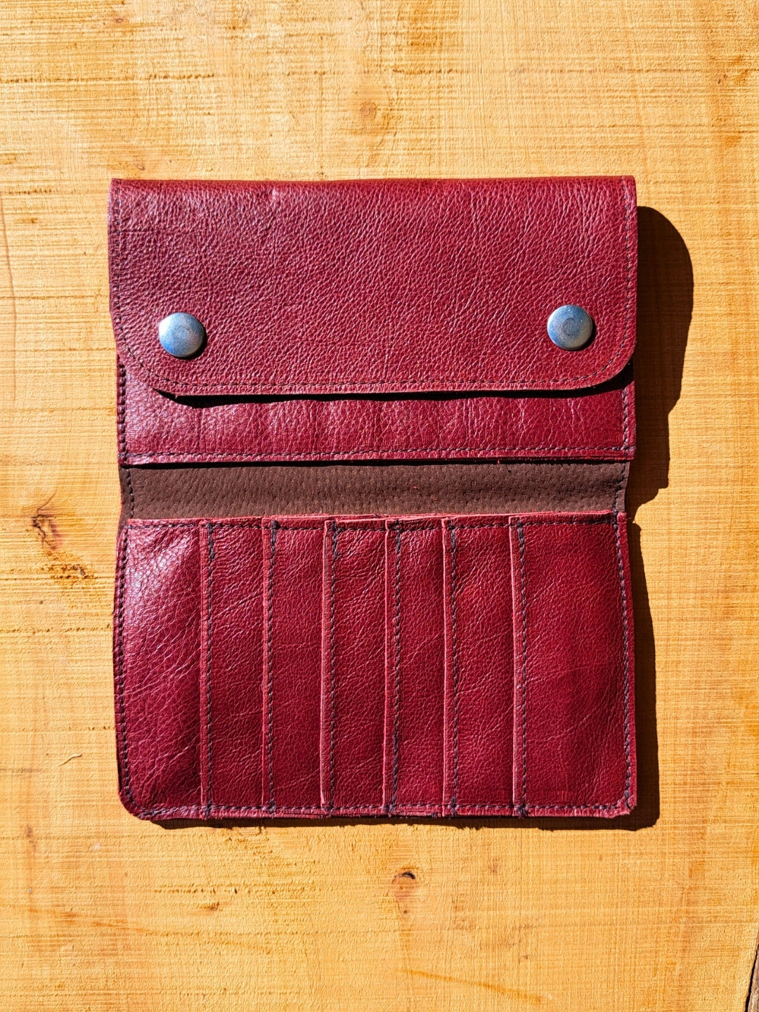 Multi-Slot Snap Leather Ladies Wallet