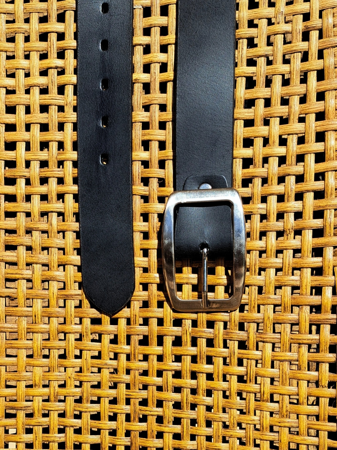 The Stealth Black Full-Grain Belt (40mm | Buffalo Leather)