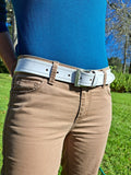 Alabaster Classic Stitch Belt (40mm)