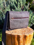 Slate Unisex Crossbody Sling (Zambezi Leather)