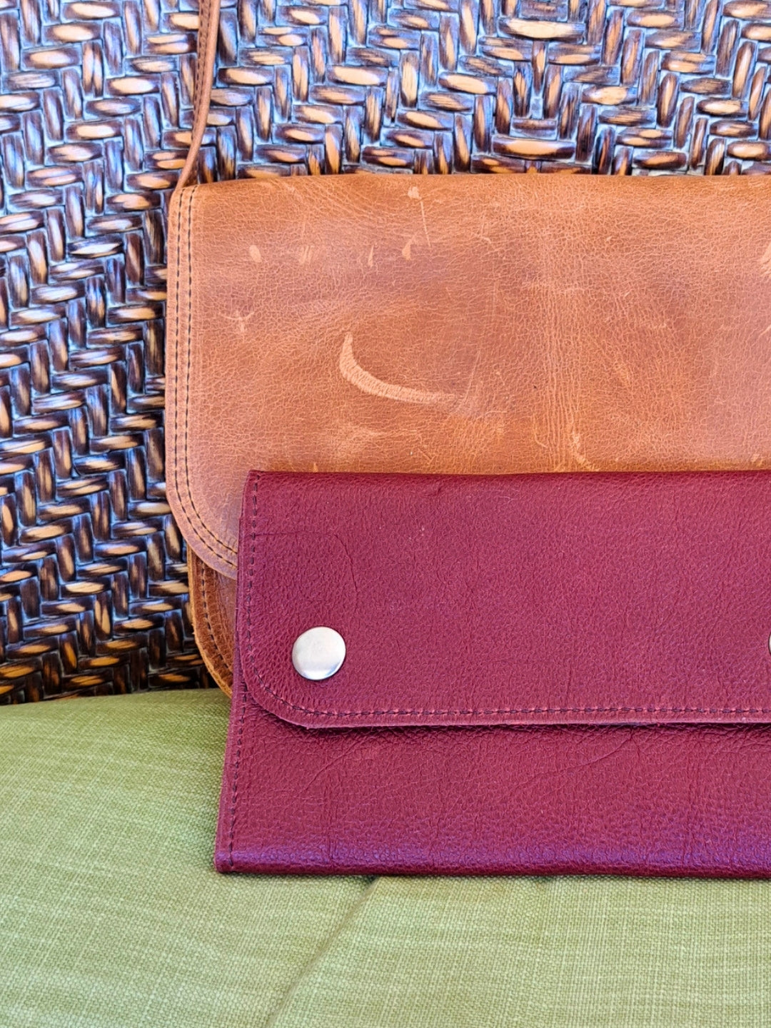 Multi-Slot Snap Leather Ladies Wallet