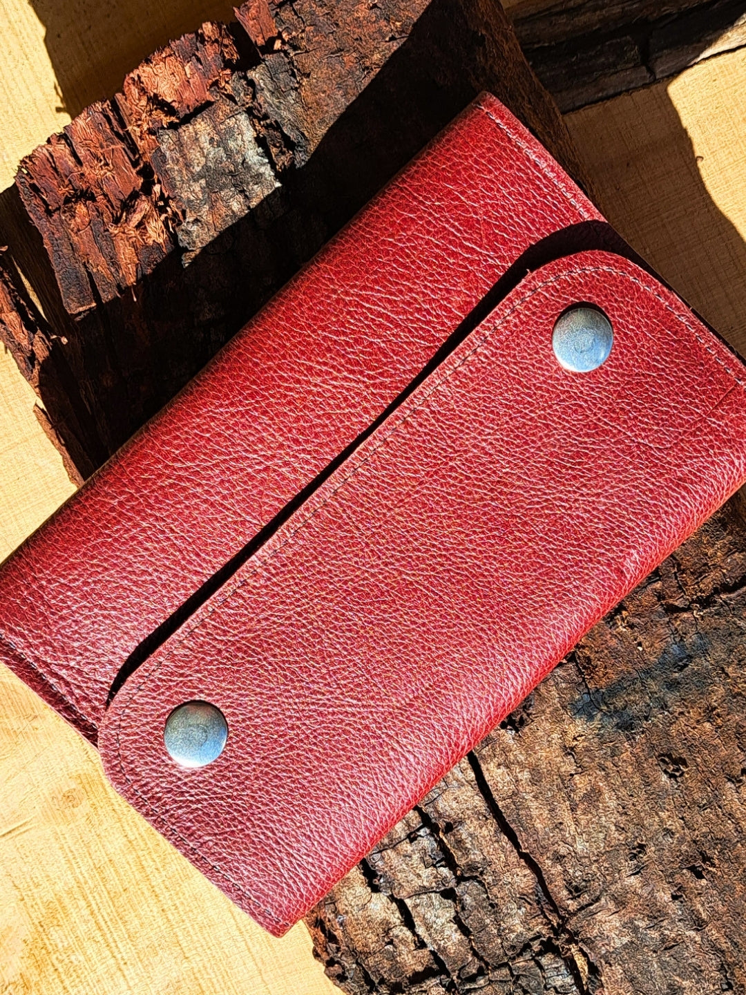 Multi-Slot Snap Leather Ladies Wallet